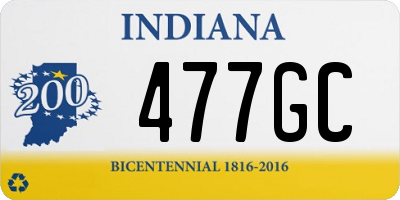 IN license plate 477GC