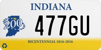 IN license plate 477GU