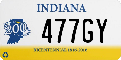 IN license plate 477GY