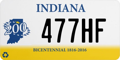 IN license plate 477HF