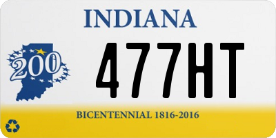 IN license plate 477HT