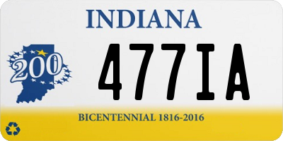 IN license plate 477IA