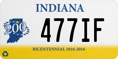 IN license plate 477IF