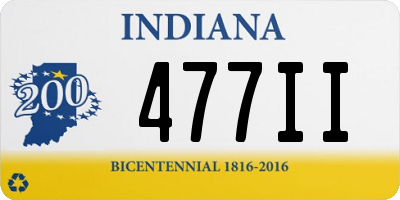 IN license plate 477II