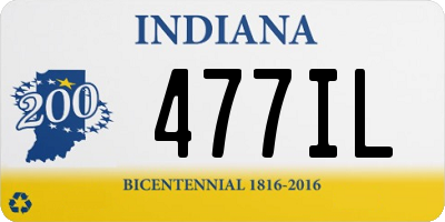 IN license plate 477IL