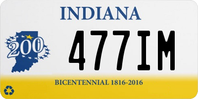 IN license plate 477IM