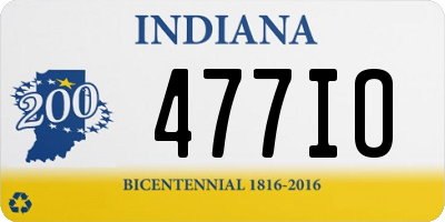 IN license plate 477IO