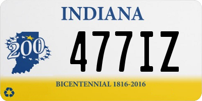 IN license plate 477IZ