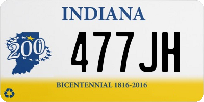 IN license plate 477JH