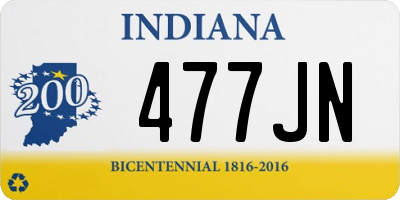 IN license plate 477JN