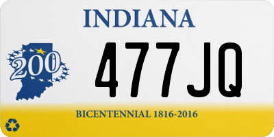 IN license plate 477JQ