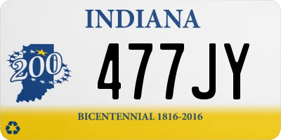 IN license plate 477JY