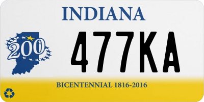 IN license plate 477KA