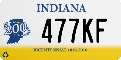 IN license plate 477KF