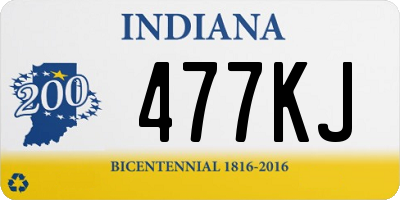 IN license plate 477KJ