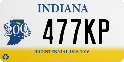 IN license plate 477KP