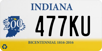 IN license plate 477KU