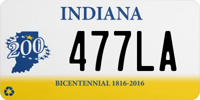 IN license plate 477LA