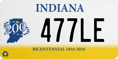 IN license plate 477LE