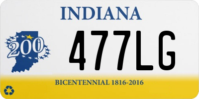 IN license plate 477LG