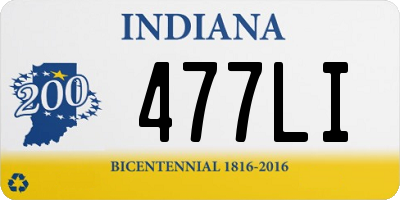 IN license plate 477LI