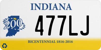 IN license plate 477LJ