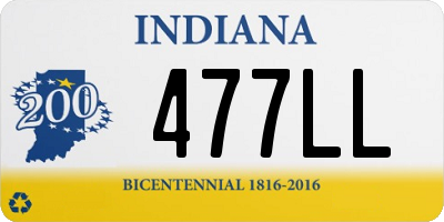 IN license plate 477LL