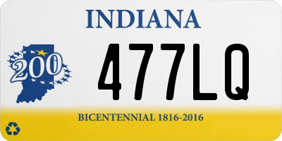 IN license plate 477LQ