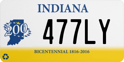 IN license plate 477LY