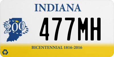 IN license plate 477MH