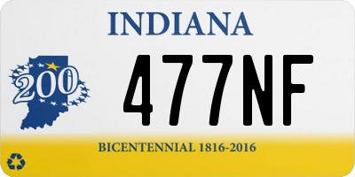 IN license plate 477NF