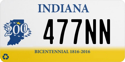 IN license plate 477NN