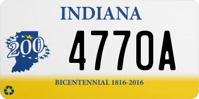 IN license plate 477OA