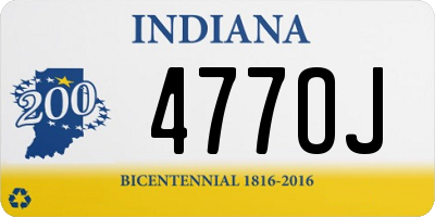 IN license plate 477OJ