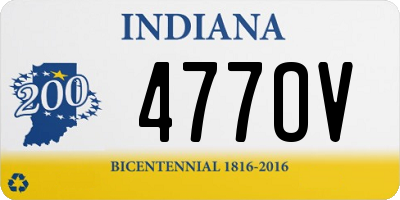 IN license plate 477OV