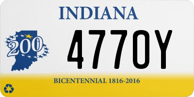 IN license plate 477OY
