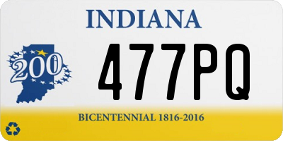 IN license plate 477PQ