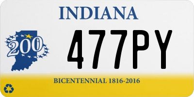 IN license plate 477PY