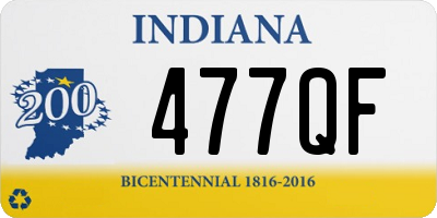 IN license plate 477QF