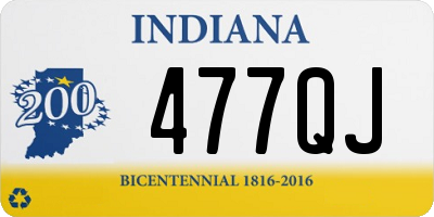 IN license plate 477QJ