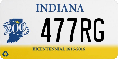 IN license plate 477RG