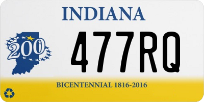 IN license plate 477RQ