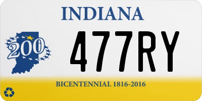 IN license plate 477RY