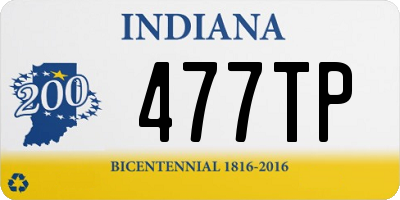 IN license plate 477TP