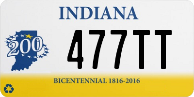 IN license plate 477TT