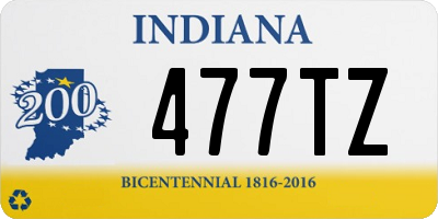 IN license plate 477TZ