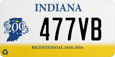 IN license plate 477VB