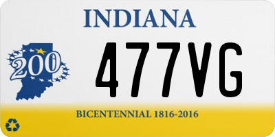 IN license plate 477VG