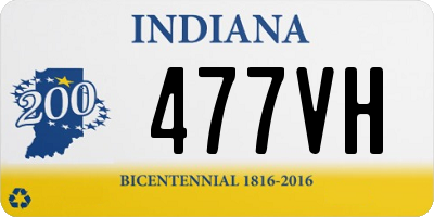 IN license plate 477VH