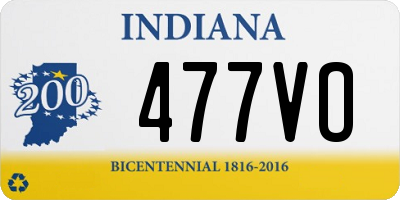 IN license plate 477VO